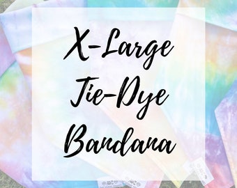 X-Large Tie-Dye Pet Bandana