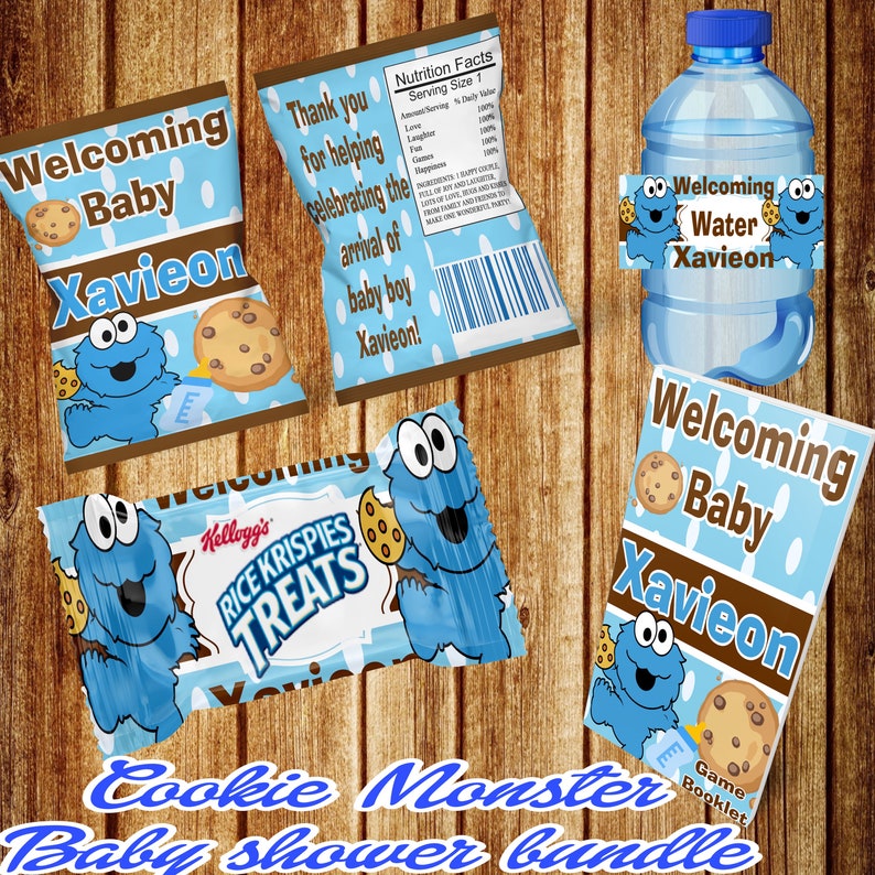 Cookie Monster Baby Shower Party Favors Etsy