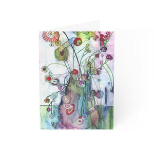 Tarjetas de felicitación "Flores 1" de Marjorie Taylor (10, 30 y 50 unidades)