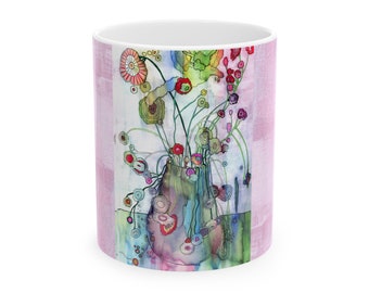 Flowers 1 Mug, 11oz