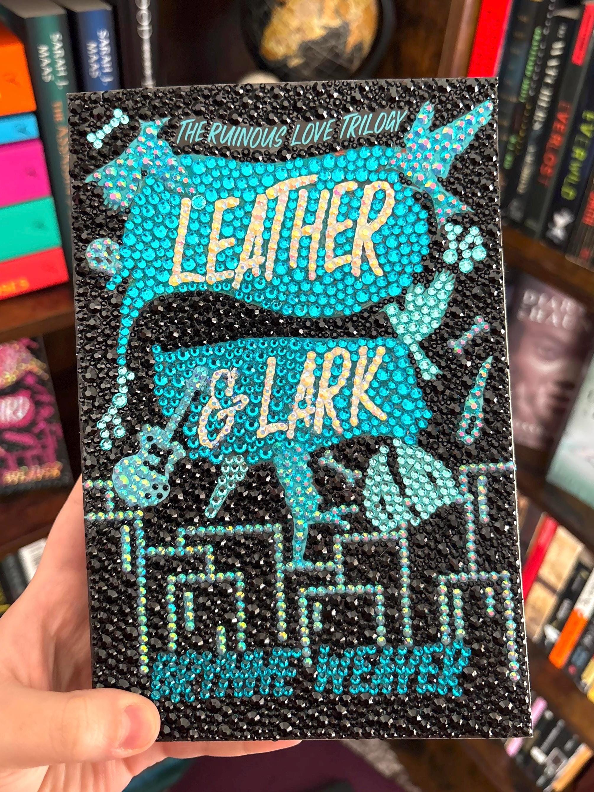 Hand Bedazzled Leather & Lark Book | Ruinous Love Trilogy