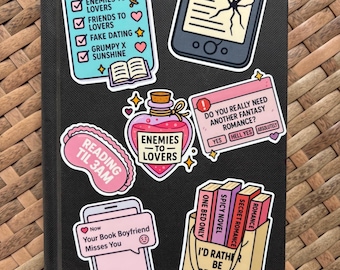 Bookish Stickers | vinyl laminated sticker