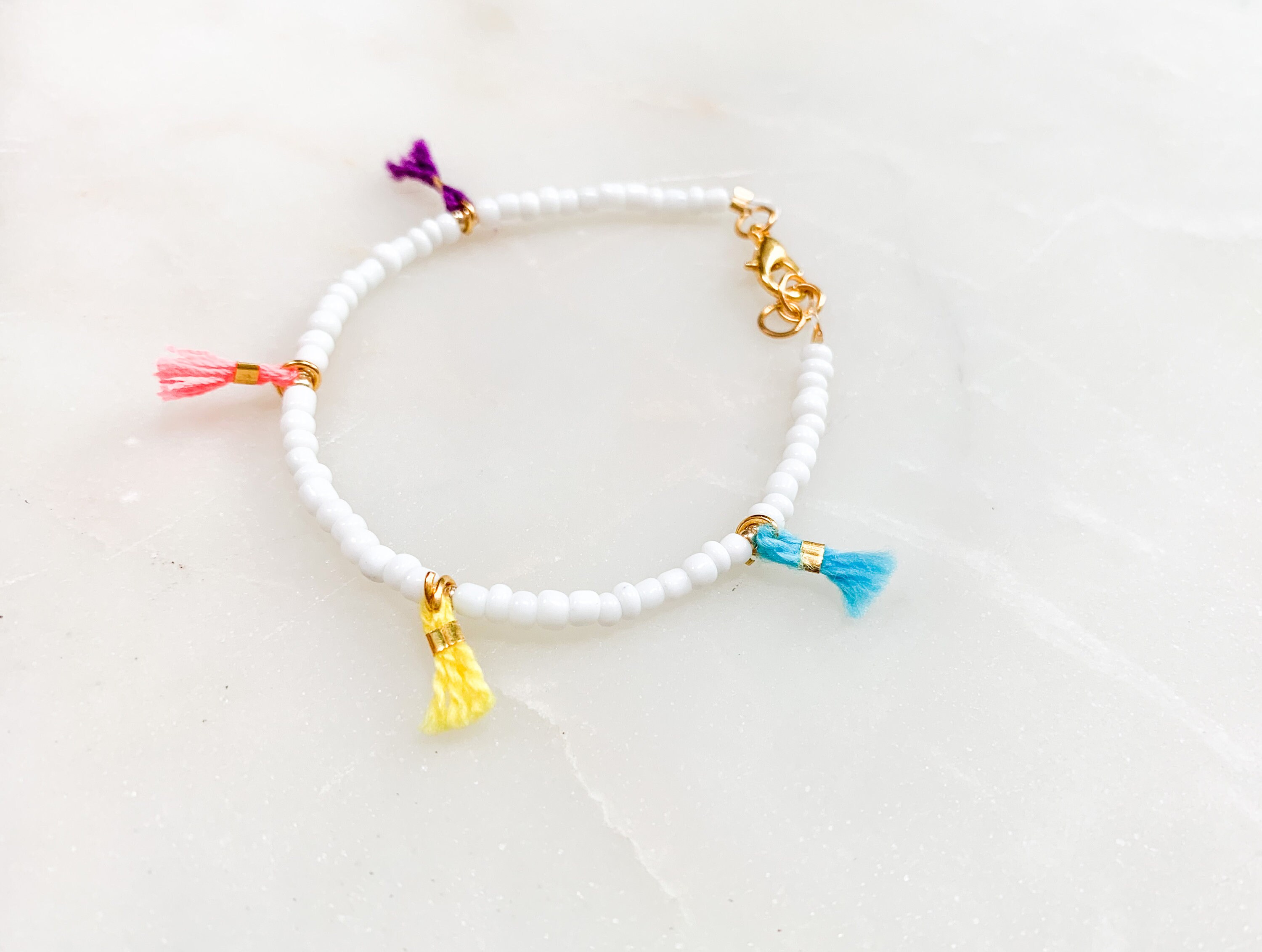 Colorful mini tassel bracelet mini tassel beaded bracelet Etsy