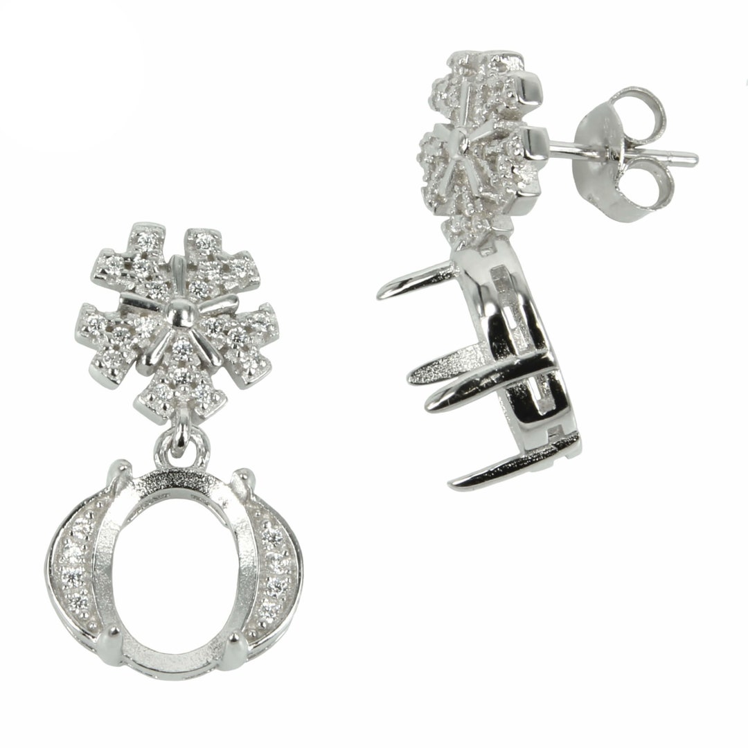 ◆STONEHENgE◆ Silver Ribbon Cubic Earrings C LUXE by Claire's Sterling Silver Cubic Zirconia Hoop & Bow