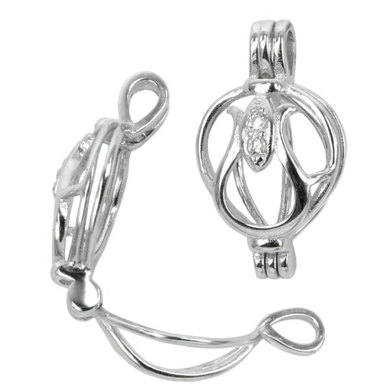 Sterling silver cage pendants sale