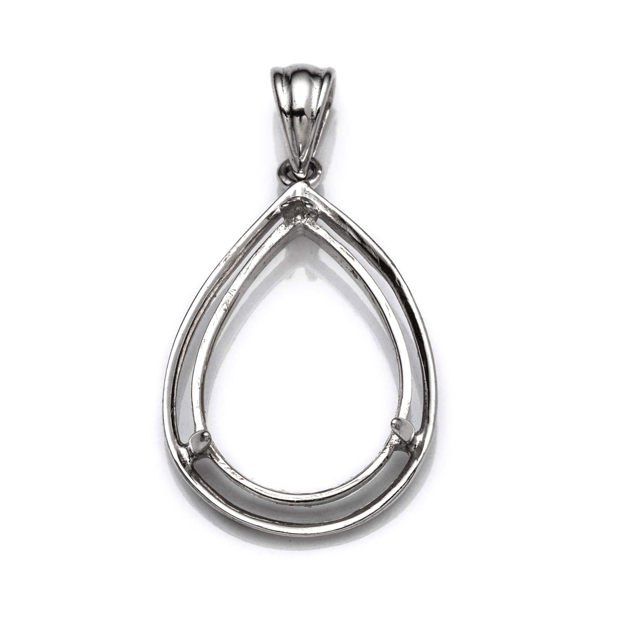 Pear Pendant With Pear Shape Mounting 