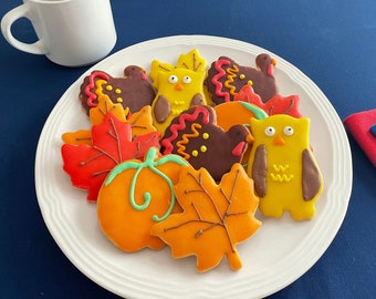 Thanksgiving Cookies Etsy