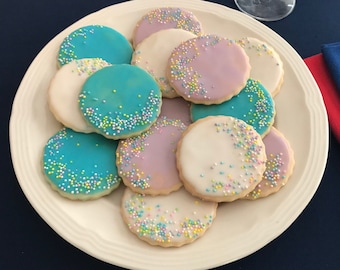 12 o 18 Maravillosas Galletas de Azúcar Pastel