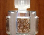Renè Lalique France perfume bottle 633 model Helene sepia glass 1942 art nouveau liberty vase bottle