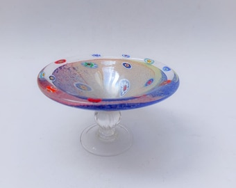Murano glass candy holder, La Murrina, vintage Italian design, Damiani