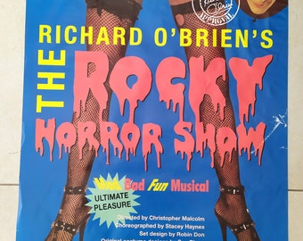 Richard O&#39;Brien&#39;s The Rocky Horror Picture Show Original Poster from the Musical of 1997 Vintage movie cinema