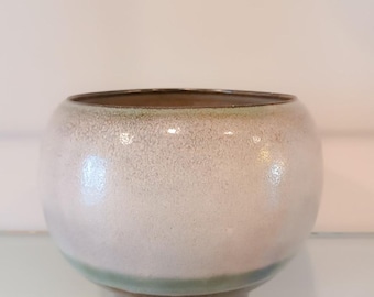 Two-tone ceramic stoneware sculpture vase designed by Carlo Zauli