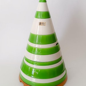 Set Cono Totem in ceramica Pierre Cardin Franco Pozzi vintage design Ettore Sottsass space age
