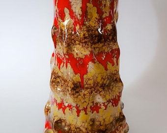 Vallauris Vase big size vintage space agge design 70s home decor fat lava volcano