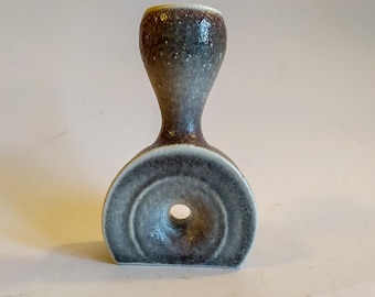 Carlo Zauli Vase Bottle Sculpture in stoneware ceramic vintage design 70s midcentury modern Italian pottery