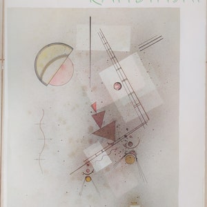 Wassily Kandinsky au Centre Pompidou Vert Odorant 1929 Original Poster, stampa 1984 France