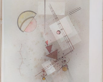 Wassily Kandinsky au Center Pompidou Vert Odorant 1929 Original Poster, print 1984 France