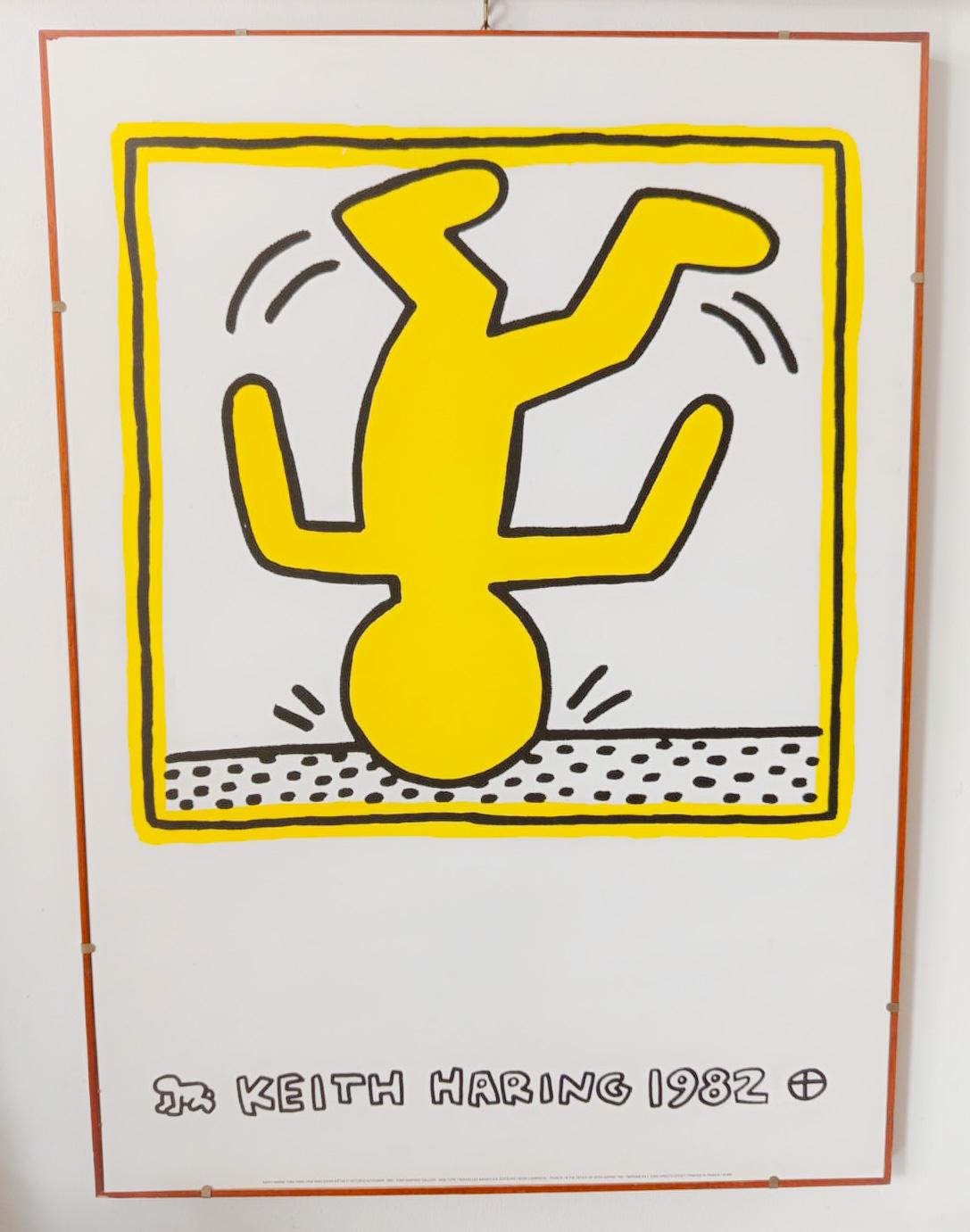 One Man Show (1982) by Keith Haring Rare Offset Lithograph Estate Of Keith Haring 1991 printed in France
