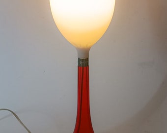 Base for Flos Miss K table lamp, vintage design Philippe Starck, red plexi