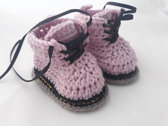 baby doc martens pink