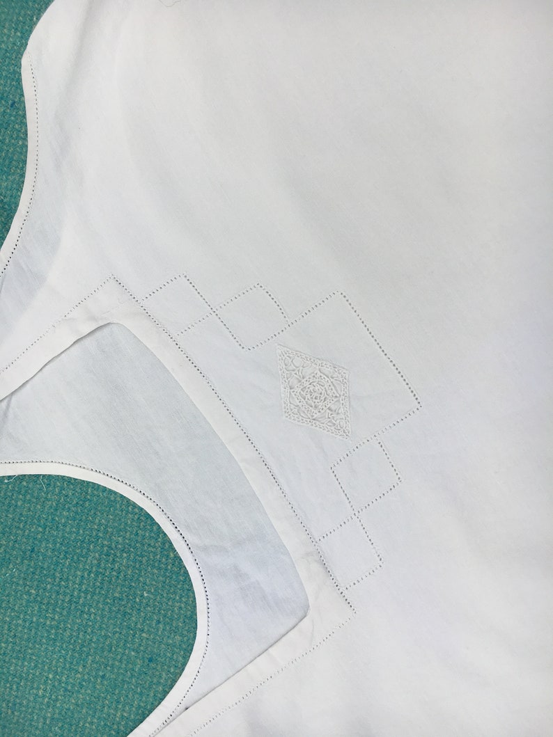 Vintage french embroidered nightdress shift