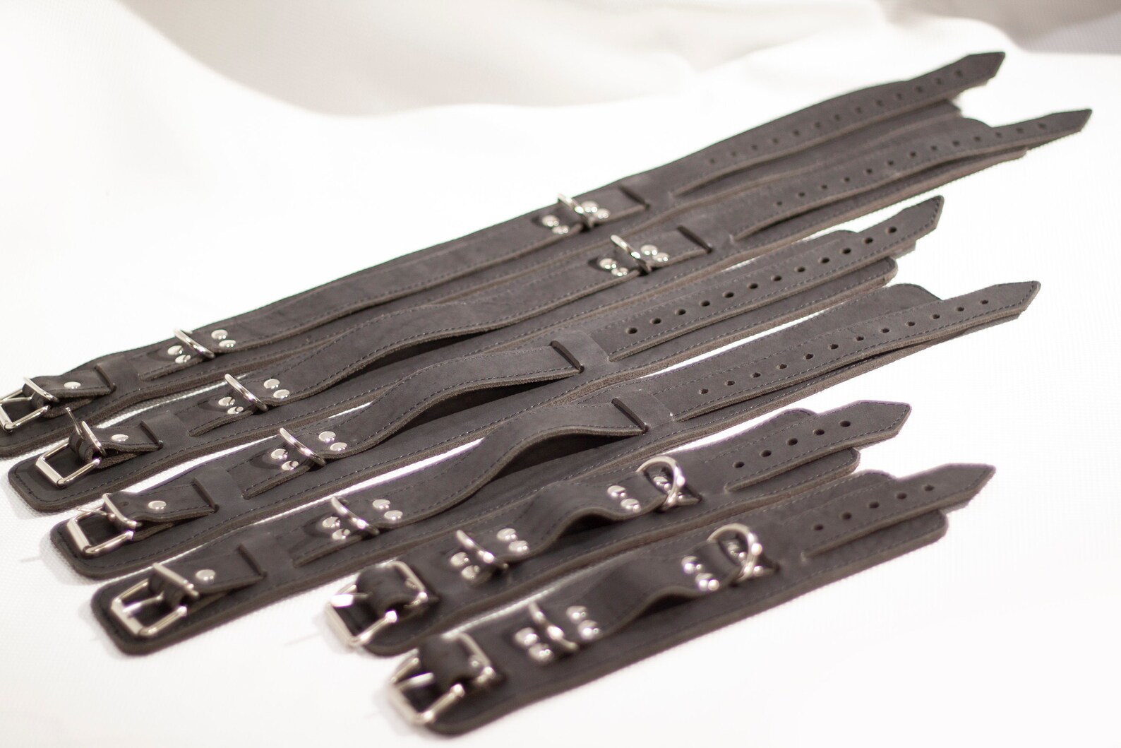 Leather BDSM bondage straps 6 pieces Etsy