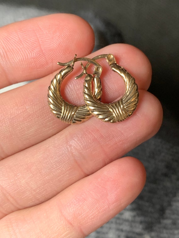 gypsy style creole earrings
