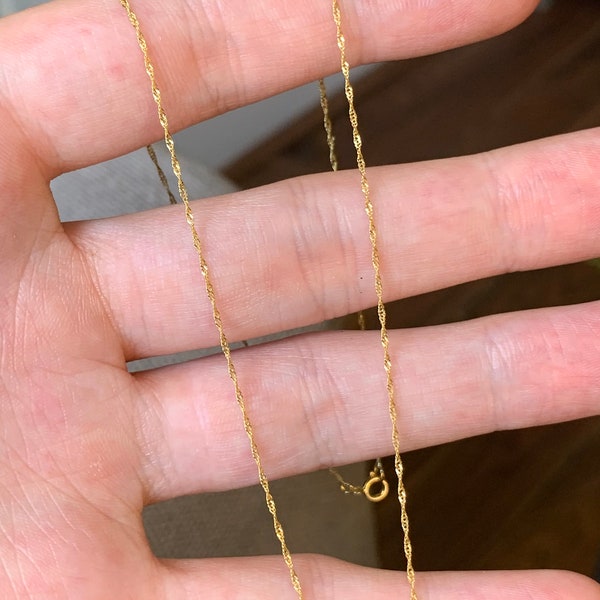 Hübsche 9ct Gold Halskette
