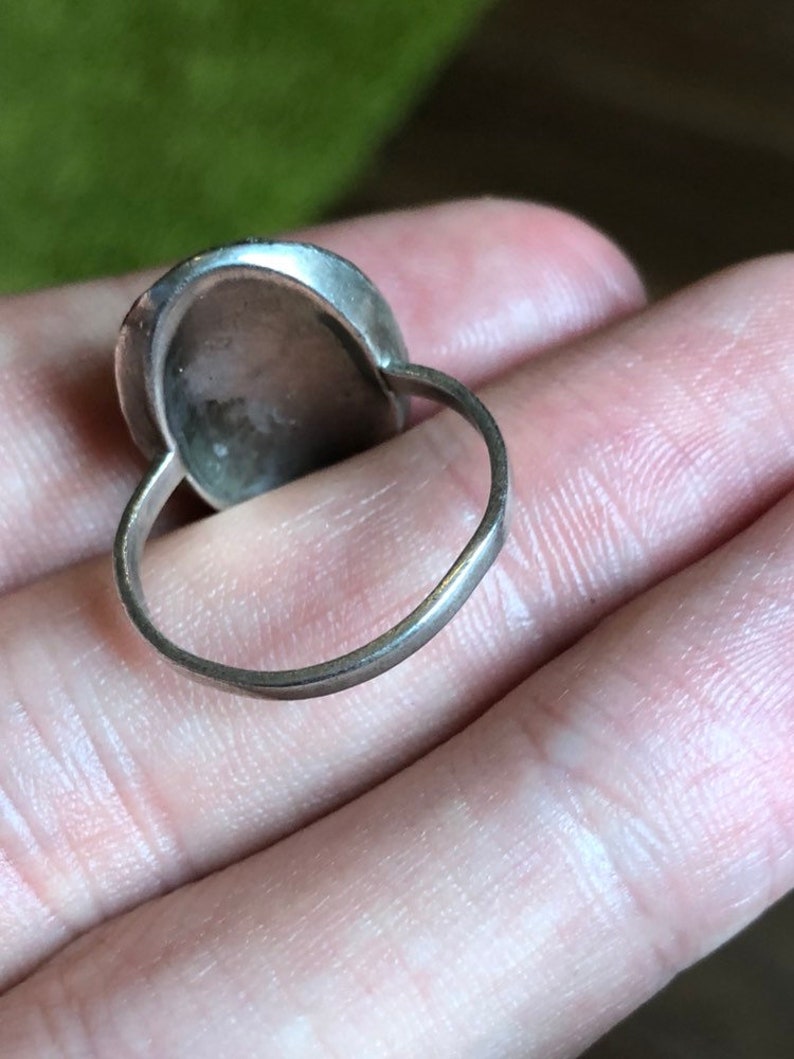Vintage silver marcasite ring