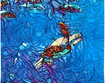 Going For A Swim - Sheer Scarf
