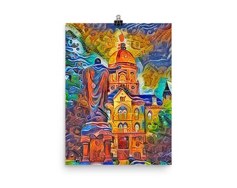 Sacred Heart and the Dome (Archival Print)