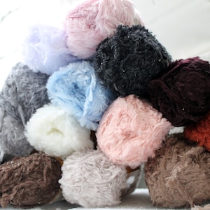 YarnArt MINK, Fur yarn, Creativeart yarn, Yarn for toys, mink soft yarn, bulky yarn, curly yarn, fibers, Made in Turkey, Fluffy soft yarn