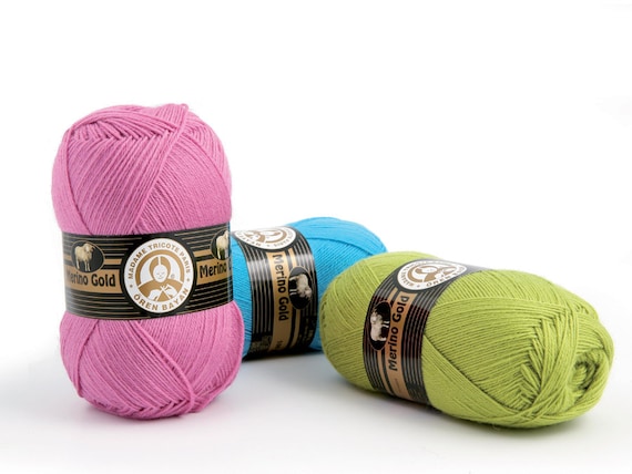 Madame Tricote Paris Merino Gold, Merino and Acrylic Blend. Yarn