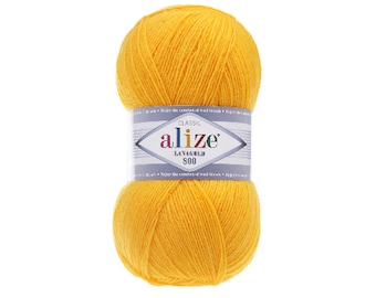 Alize Lanagold 800. Hilo para tejer a mano. Puntilla Hilo de mezcla de acrílico y lana. 100g/874 yardas (800mt)