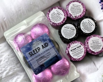 Sleep Aid Variety Shower Steamers | 6 Pack | Lavender Blends | Sleepy Time Shower | Spa Gift |