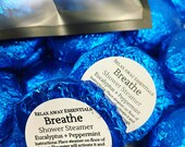 6 Pack Breathe Shower Steamers Aromatherapy Peppermint Eucalyptus Essential Oil Sinus Relief Congestion Relief Spa Gift