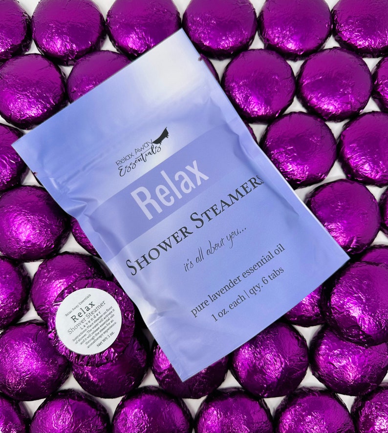 6 Pack Relax Shower Steamers Aromatherapy Lavender Etsy