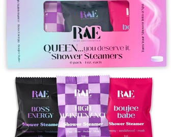 Reina... Te lo mereces. Paquete de 6 vaporizadores de ducha / Regalo de spa / Regalo para esposa / Regalo para ella /