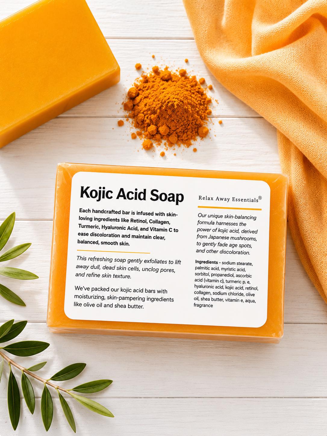 kojic acid soap with glutathione japan formulation | Turmeric Soap | Face Soap | Facial Cleanser | Spa Gift | Gift for her | Glow Soap Bar Flavor:Tropical Citrus GHK-CU + Epithalon Blend product_collection:biomax_march_deals