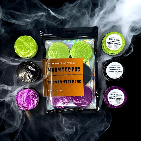 SALE - Haunted Fog Shower Steamers 6 Pack - Halloween Shower Steamers - Fall - Autumn - Spa Gift - Aromatherapy