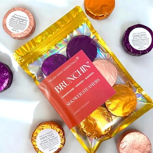 Brunchin&#39; Shower Steamers 6 Pack - Champagne - Mimosa - Sangria - Bridesmaid Gift - Spa Gift - Friend Gift - Handmade - Mothers Day Gift