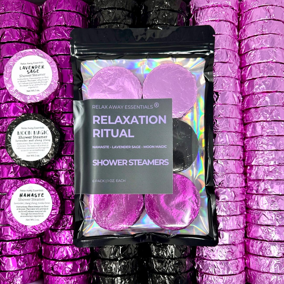 Relaxation Ritual Shower Steamers 6 Pack Lavender Aromatherapy Spa Gift ...