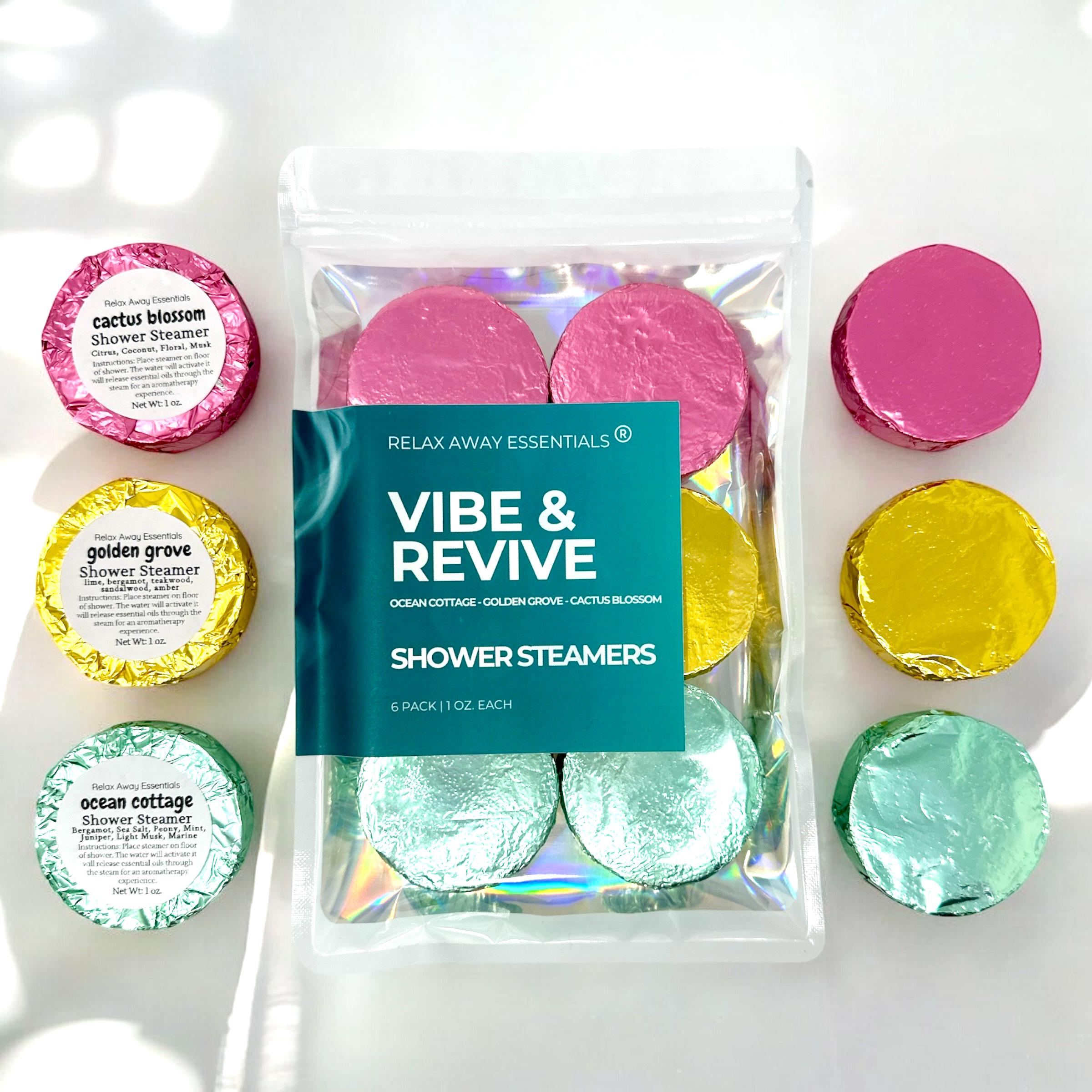 Vibe and Revive Shower Steamers 6 Pack | Spa Gift | Aromatherapy ...