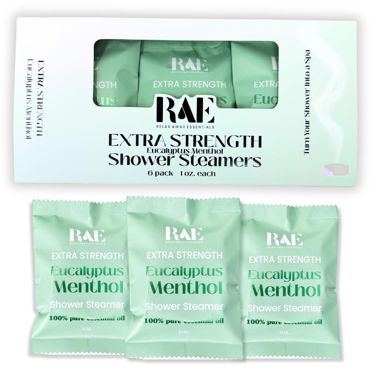 Extra Strength Eucalyptus Menthol Shower Steamers | 6 Pack | Strongly ...