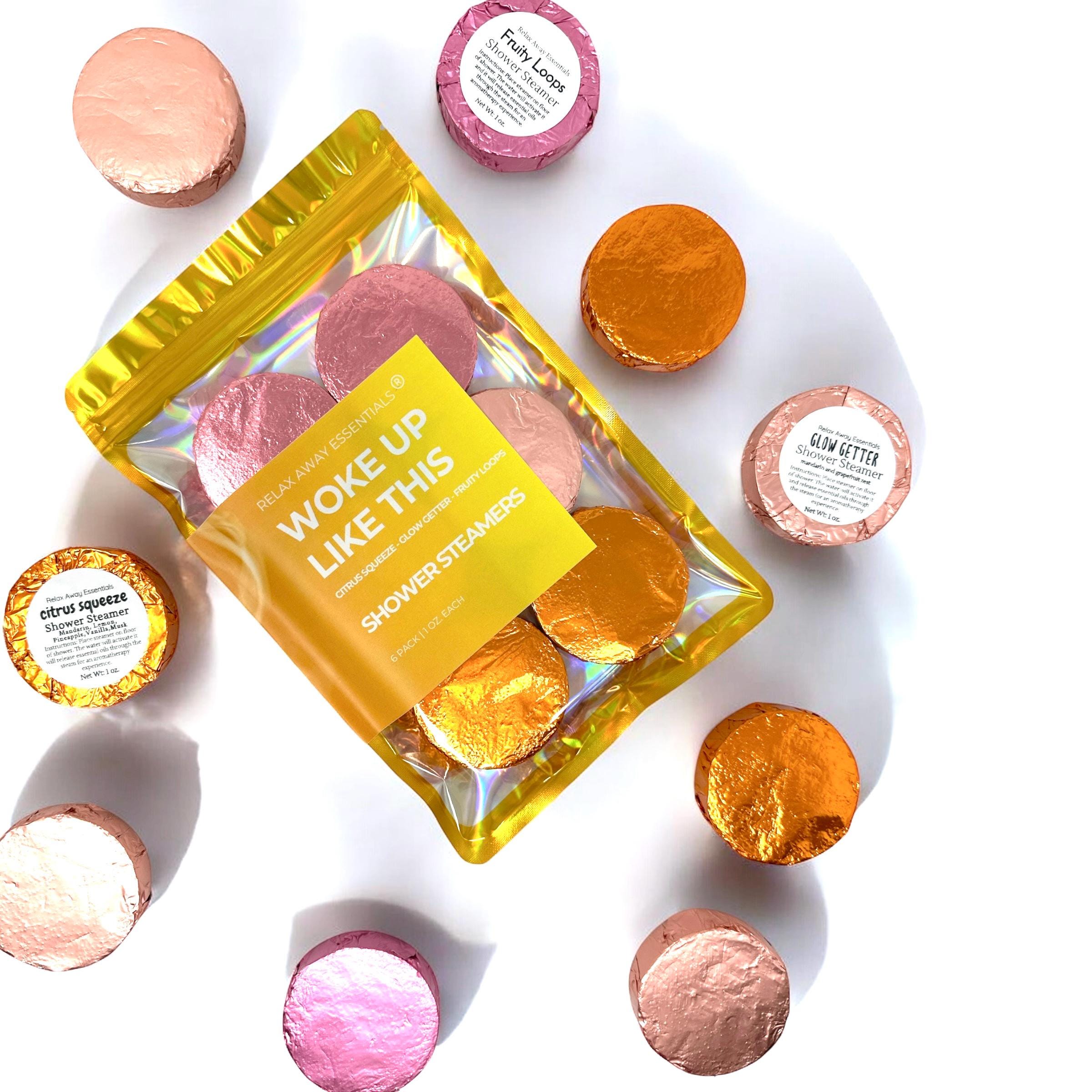 Woke Up Like This Shower Steamers 6 Pack | Awake | Citrus Uplifting Shower Steamers | Aromatherapy | Gift for Her | Mothers Day Gift