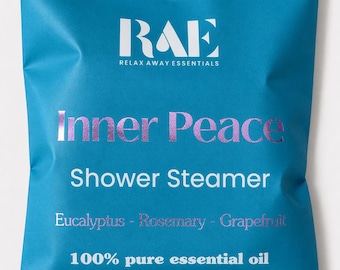 Vaporizador de ducha "Paz Interior" / Aceites esenciales de eucalipto, romero y pomelo / Aromaterapia / Regalo de spa