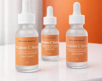 Vitamin C Face Serum - Plant Based - Skin Care - Moisturizer - Facial Serum - Lightweight Non-greasy Formula -