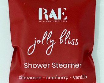 Jolly Bliss Shower Steamer | Aromatherapy | Christmas Stocking Stuffer | Holiday Gift