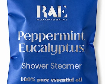 Vaporizador de ducha de menta y eucalipto / Respira / Aromaterapia / Regalo de spa / Aceites esenciales