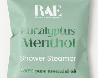 Vaporizador de ducha de eucalipto y mentol / Respira / Refrescante / Alivio / Regalo de spa / Aromaterapia / Aceites esenciales
